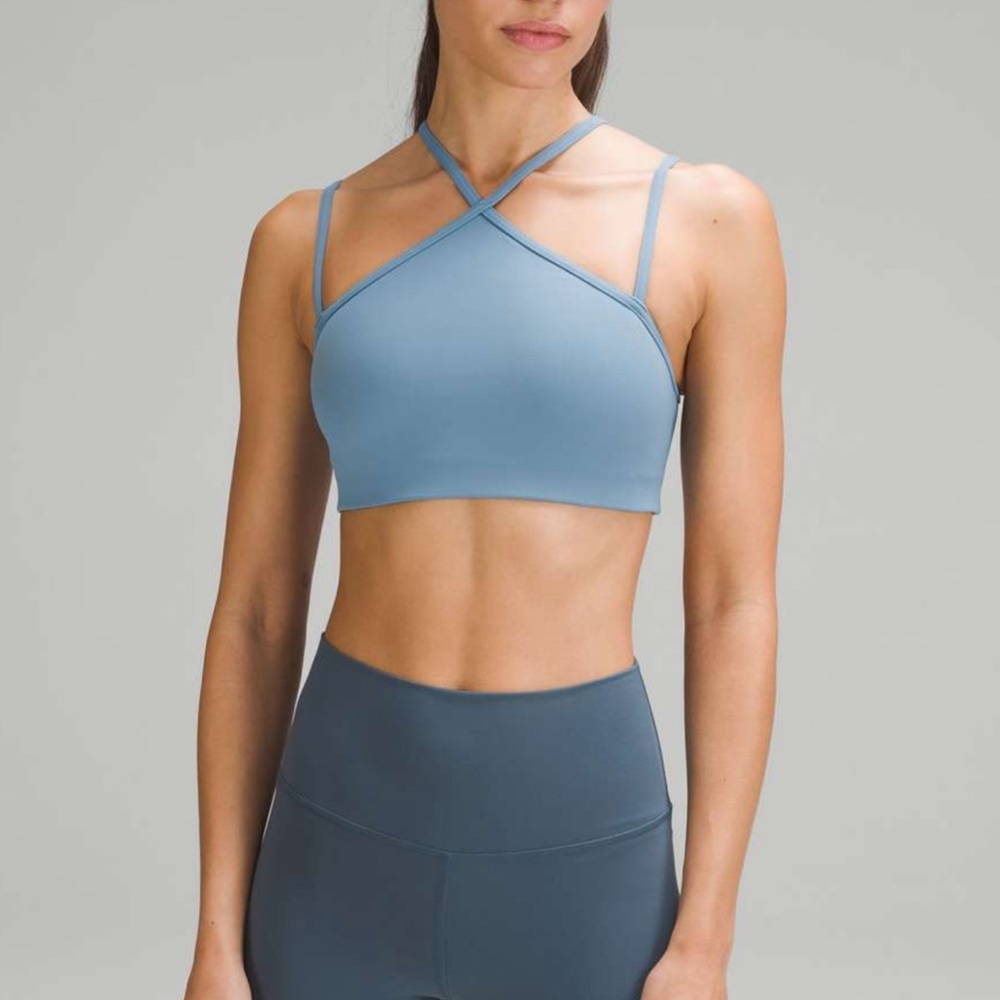 - lululemon flow y strappy bra Utility Blue - Picture 2 of 8